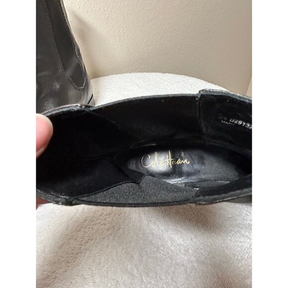 Cole Haan Black Leather Nike Air Chelsea Boots - Picture 11 of 11